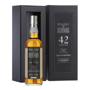 Whisky Single Grain Invergordon 42 anni distillato 1973 imbottigliato 2016 Astucciato - Wilson & Morgan