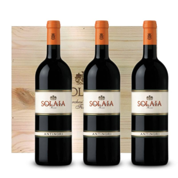 Solaia Toscana IGT 2021 3 bottiglie in Cassa Legno originale – Antinori