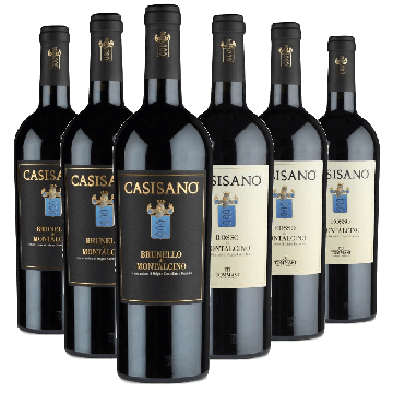 Degustazione 6 bt Montalcino - Casisano