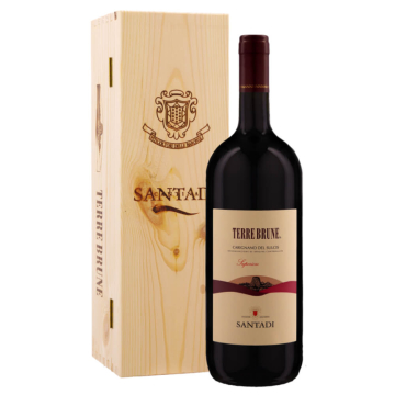 Terre Brune Carignano del Sulcis DOC Superiore MAGNUM 1,5 lt Cassa Legno 2019 - Santadi